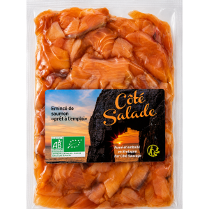 Chutes de saumon bio fumé...