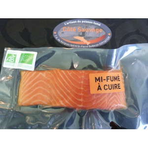 Saumon Bio pavé frais mi-fumé